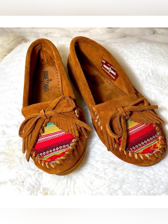 Minnetonka Shoes - Minnetonka Genuine Suede Kitty Leather Moccasins